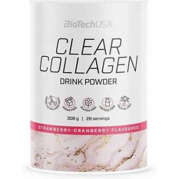 Biotech Usa Clear Collagen Bebida en polvo saborizada y refrescante con colágeno hidrolizado y edulcorante 308g