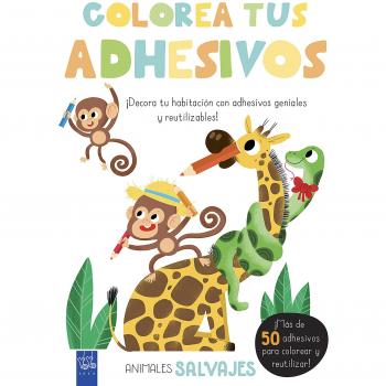 Colorea tus adhesivos. Animales salvajes