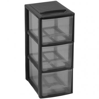 Organizador Mondex Mini Empire A5 - Cajonera (19 x 26 cm), Negro