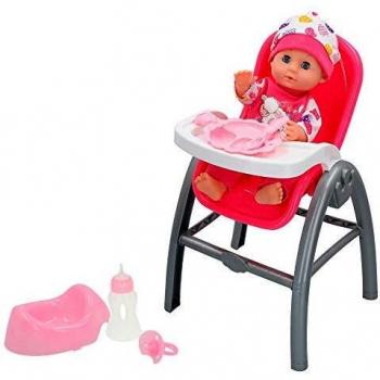 ColorBaby - Bebé con trona 3 en 1 y accesorios Colorbaby's