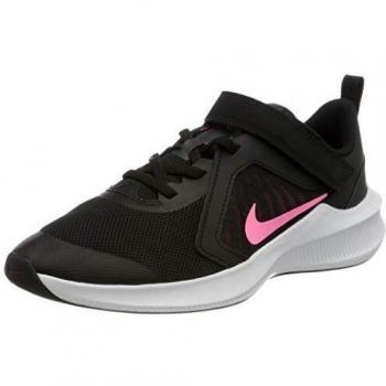Nike Downshifter 10 (PSV), Running Shoe, Black/Pink Glow-Anthracite-White, 28 EU