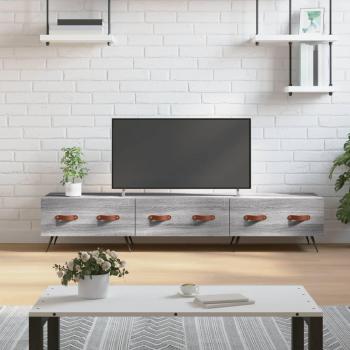 Mueble para TV Sonoma gris 150x36x30 cm madera multicapa