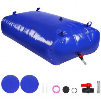 Vevor 540L Collapsible Water Storage Bladder - Portable Soft PVC Water Tank, Large Capacity RV Water Container