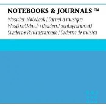 Cuaderno de Música Notebooks & Journals, Large, Celeste, Tapa Blanda: