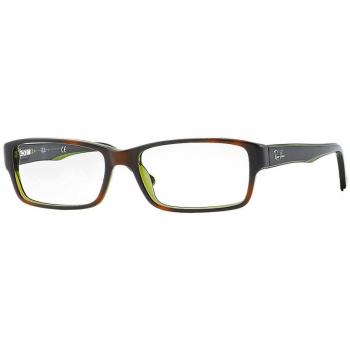 New Ray Ban RB RX 5169 2034 Black Crystal Frame Plastic Eyeglasses, Black