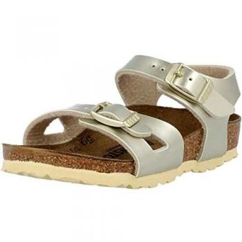 Birkenstock Rio Electric Metallic Gold Kids Sandals