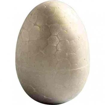Huevos de Poliestireno 4,8 cm, Blancos, 10 Piezas por Paquete