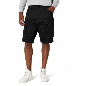 G-STAR RAW Men's Rovic Cargo Shorts, Black, Relaxed Fit, Size 32