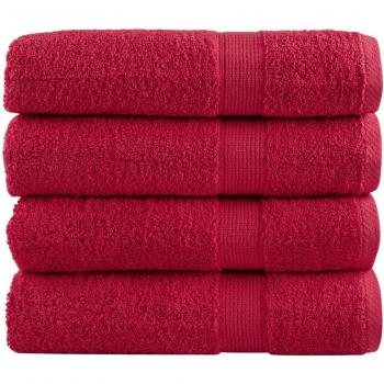 vidaXL Premium Bath Towels SOLUND 4 pcs 100x150 cm 600 gsm