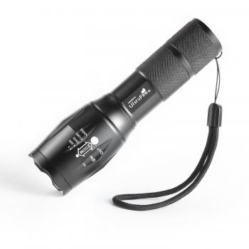 Ultrafire A100 XM-L2- Linterna de LED , 1000 lúmenes, foco ajustable, para uso interior y exterior
