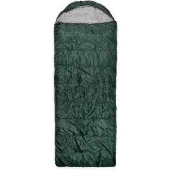 Trailside Sundowner 4 Hooded Rectangular Synthetic 5-Degree Sleeping Bag, Green