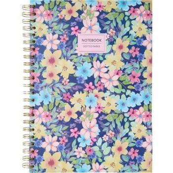 Cuaderno Takenote Olivia A4 - Interior Liso, 96 Hojas Blancas, Tapa Dura, Espiral Doble Metálica (Wire’o)