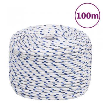 Cuerda de barco polipropileno blanco 10 mm 100 m