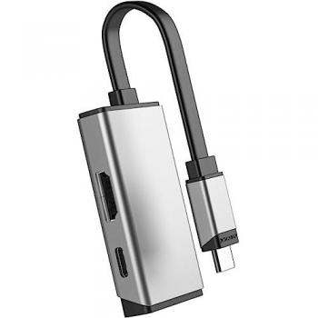 Docking Station USB-C 3.2 Gen 1 con HDMI 4K y Carga Rápida de 100W - ALOGIC Magforce Duo Plata