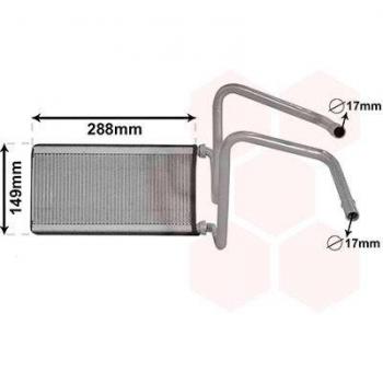 Intercambiador de calor VAN WEZEL 53006714 calefacción interior