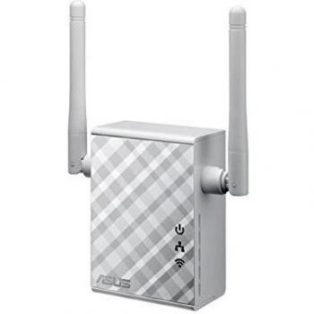 ASUS RP-N12 N300 - Repetidor y Punto de Acceso Inalámbrico con Puerto LAN y WPS, Blanco