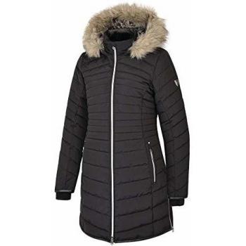 Dare 2b Striking Waterproof & Breathable High Loft Insulated Quilted Silhouette Long Length Ski & Snowboard Jacket with Faux Fur Hood Chaquetas aislantes Impermeables, Mujer, Negro