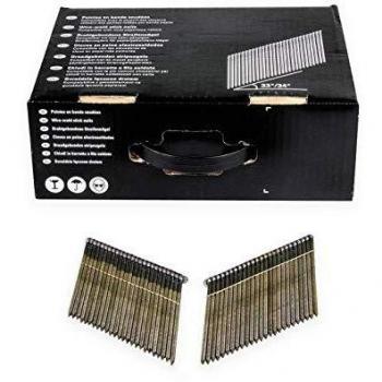 Dewalt DNW28R50E Clavos cabeza redonda brillante para estructura 2.8 mm x 50 mm, Set de 6 Piezas, Multicolor