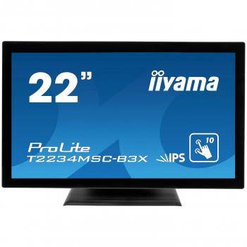 iiyama ProLite T2234MSC-B3X 21.5 1920 x 1080Pixeles Multi-touch Mesa Negro - Monitor