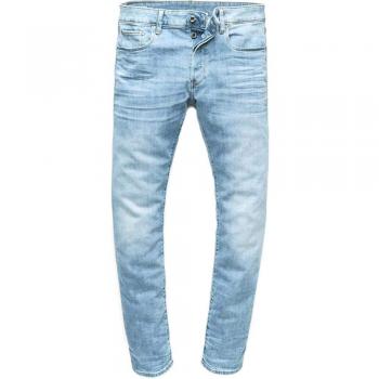 G-Star Raw 3301 Slim Fit Stretch Jeans for Men - Light Indigo Aged, Size 30/30