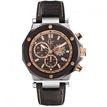 GC Reloj Analógico para Hombre de Cuarzo con Correa en Cuero X72018G4S