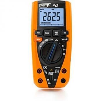 Multímetro Digital HT62 TRMS con Medición de Temperatura y Sonda HR000002, CAT III 1000 V, CAT IV 600 V, Pantalla de 6000 Cifras