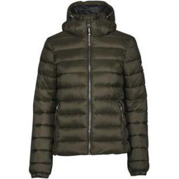 Superdry Women's Classic Fuji Puffer Jacket in Dark Moss, XXS