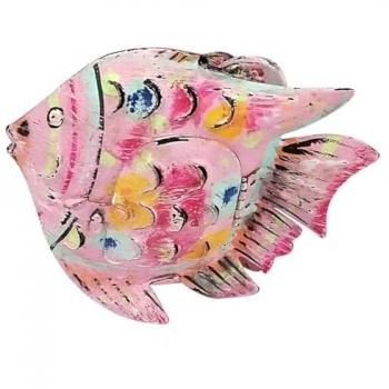 Portavelas Marinero Pez Rosa y Naranja 15x17x6cm