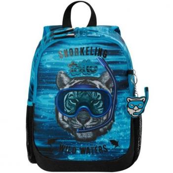 Mochila Escolar Pequeña Totto Snorkel Negro