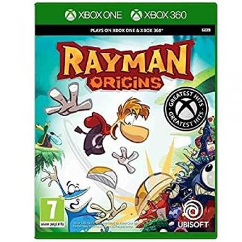 Rayman Origins - Juego para Consola Microsoft XBOX 360, incluye gráficos en 2D animados a mano, multijugador cooperativo de hasta 4 jugadores, niveles variados y desafiantes, personajes icónicos de la saga Ray