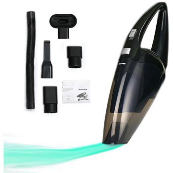 Aspiradora para coche(12 V, 120 W), diseño aerodinámico, vasta gama de accesorios para todos los usos, aspiración muy fuerte, lava el coche como nunca