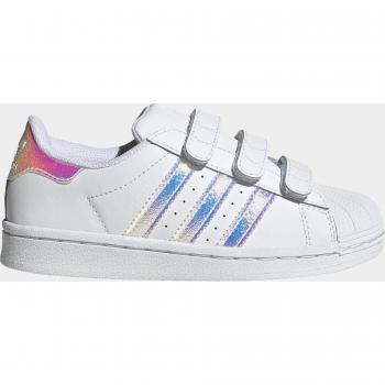Zapatillas Adidas Superstar CF C Multicolor Niña con Detalles Iridiscentes y Cierre de Velcro