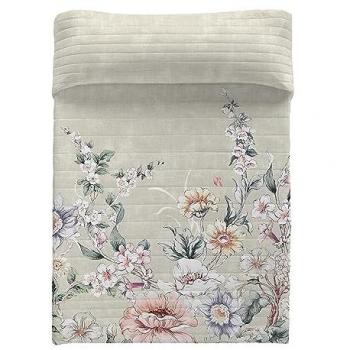 Colcha Bouti Estampada Naturals - Tejido Microfibra 100% Poliéster Extra Suave con Relleno, Modelos Florales, Cama 90/135/150/180 cm - Incluye