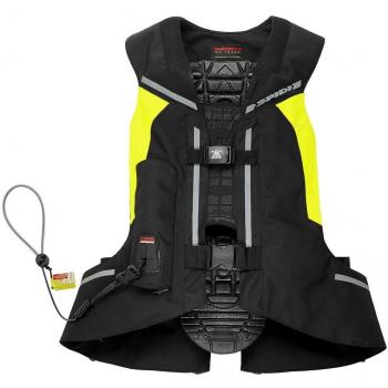 Chaleco de moto con airbag Spidi Full DPS Vest nero-giallo Fluo TG. XL