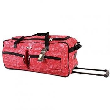 ph555 K 27 pulgadas Rojo Paisley alta calidad Tamaño Grande con Ruedas Bolsa De Viaje