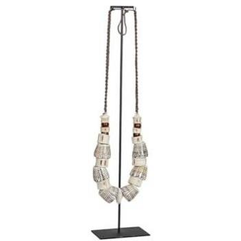 Collar Decorativo de Conchas Romimex Marrón Beige 40 x 45 x 15 cm