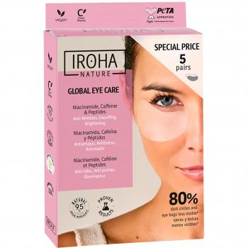 Pack Global Eye Care - 5 Piezas - Parche Antiarrugas, Antibolsas e Iluminadores con Niacinamida, Cafeína y Péptidos