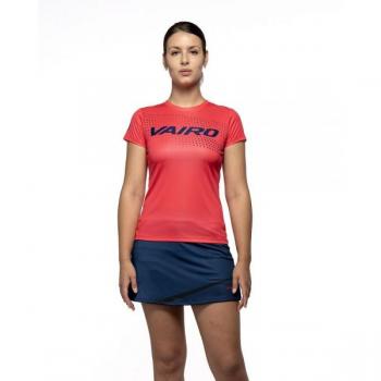 Camiseta de Manga Corta Vairo Club para Mujer Rosa