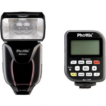 Phottix Odin - Kit de flash Mitros+ y disparador con emisor Odin para Canon