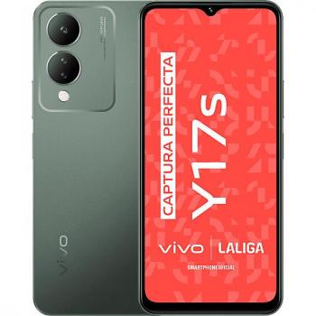 Móvil Vivo Y17s Verde Bosque, 128 GB, 6 GB RAM, Pantalla HD+ de 6.56, Procesador MediaTek Helio G85, Batería de 5000 mAh, Doble