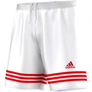 adidas Entrada 14 Sho - Pantalón corto para hombre, color blanco / rojo, talla 128