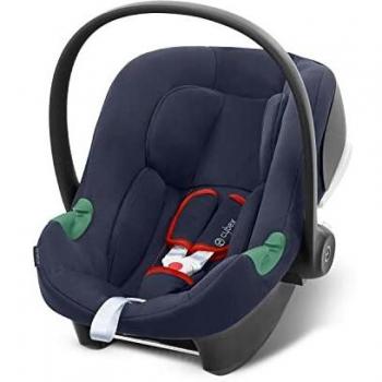 Silla de Coche Aton B2 i-Size CYBEX Azul Bahía, desde el nacimiento hasta 24 meses, máximo 13 kg, con reductor para recién nacido y compatible con SensorSafe