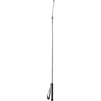 Fusta de Equitación 90 cm con Agarre Cómodo y Asa, Color Negro