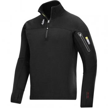 Pullover Fleece Unisex Snickers Workwear - Body Mapping, Color Negro, Talla XL (7 EU)