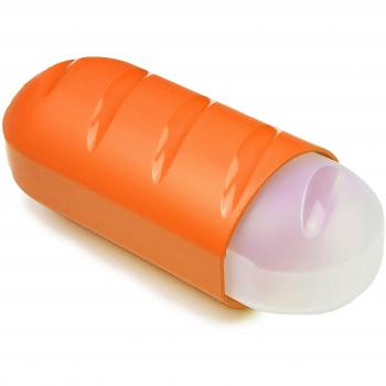 Tatay Porta Bocadillos y Alimentos, Extensible, Libre de BPA, Reutilizables, Apto Lavavajillas y Microondas, Congelacion hasta -40º, 1 Unidad, Color Naranja, Medidas 7.7 x 6.7 x 18 - 25 cm