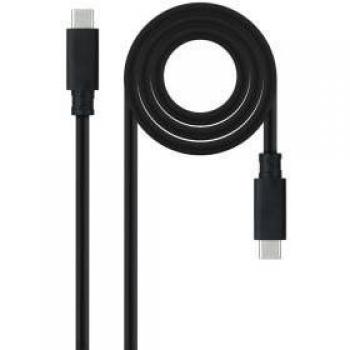Cable USB 2.0 Tipo-C Vention COKBH de alta velocidad y gran longitud, con conectores USB Macho a USB Tipo-C Macho en color negro