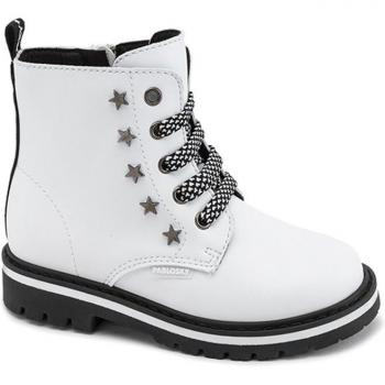 Botas Niña Pablosky con cremallera y cordones color Blanco 414205