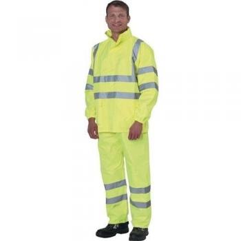Chaqueta de Lluvia de Alta Visibilidad Amarilla Talla XL PREVENT