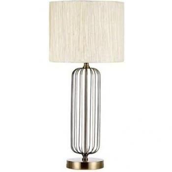 FABRILAMP Sobremesa Mansonia E27 Cuero Beige