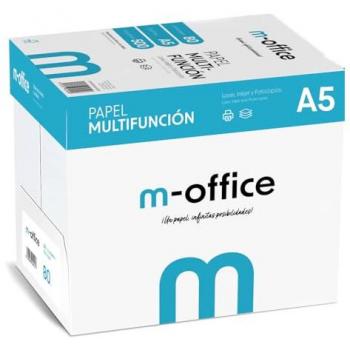 Paquete de Papel Multifunción A5 80gr - 2500 Hojas para Impresora Inkjet y Láser, Ideal para Oficina y Hogar
